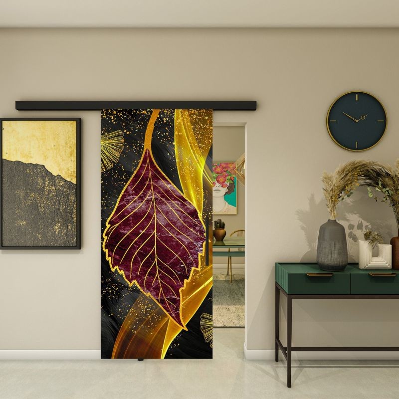 Glasschiebetür BLACK-LINE - Fotoprint Modell 322