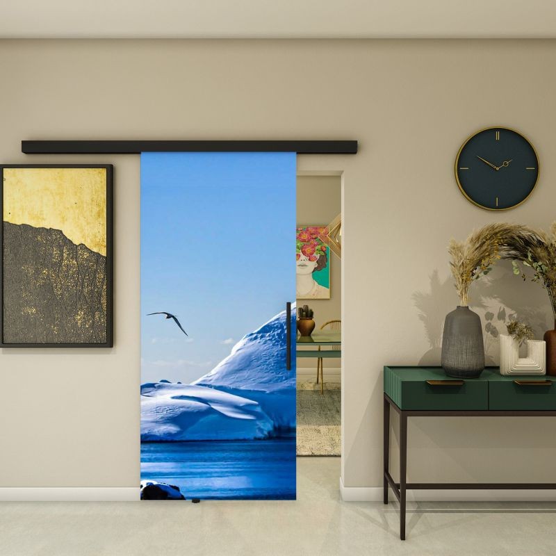 Glasschiebetür BLACK-LINE - Fotoprint Modell 331