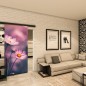 Glasschiebetür BLACK-LINE - Fotoprint Modell 76
