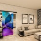 Glasschiebetür BLACK-LINE - Fotoprint Modell 78