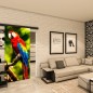 Glasschiebetür BLACK-LINE - Fotoprint Modell 248
