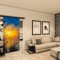 Glasschiebetür BLACK-LINE - Fotoprint Modell 283