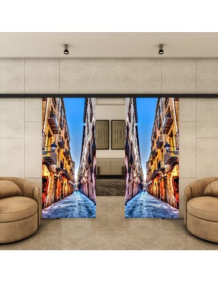Glasschiebetür BLACK-LINE - Fotoprint Model 208