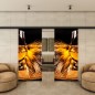 Glasschiebetür BLACK-LINE - Fotoprint Modell 218