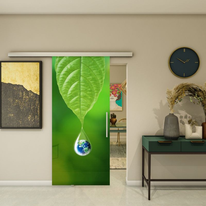 Glasschiebetür SLIM-LINE - Fotoprint Modell 74