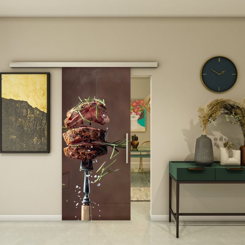 Glasschiebetür SLIM-LINE - Fotoprint Modell 114