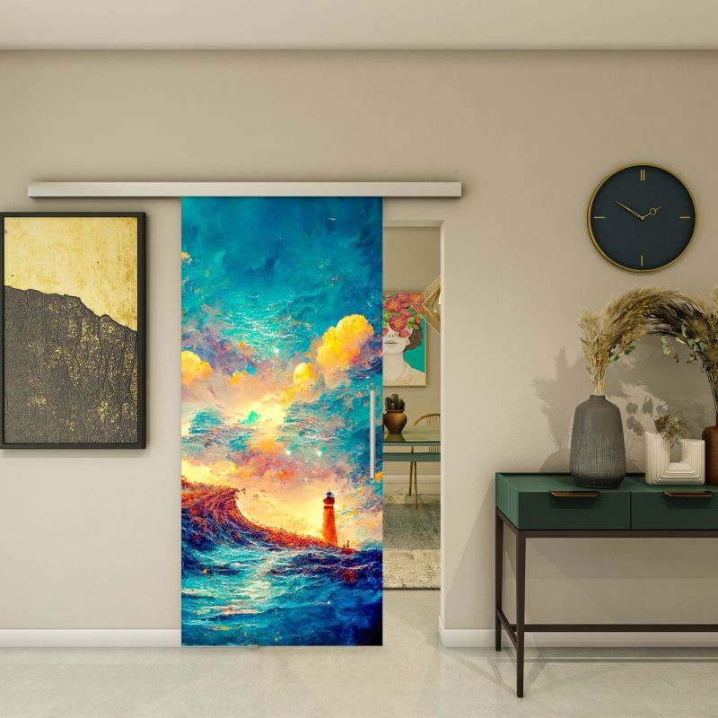 Glasschiebetür SLIM-LINE - Fotoprint Modell 131