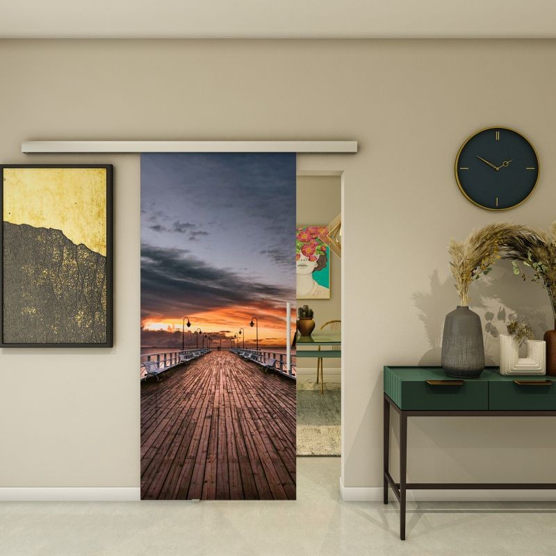 Glasschiebetür SLIM-LINE - Fotoprint Modell 141