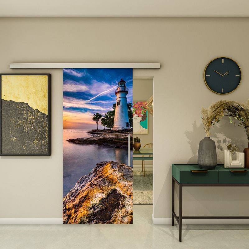 Glasschiebetür SLIM-LINE - Fotoprint Modell 142