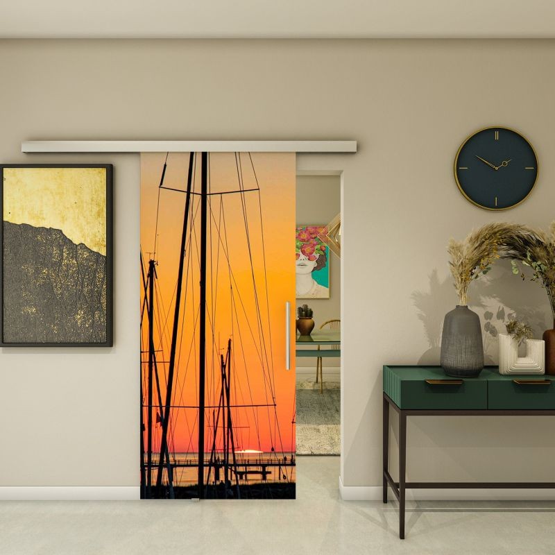 Glasschiebetür SLIM-LINE - Fotoprint Modell 156