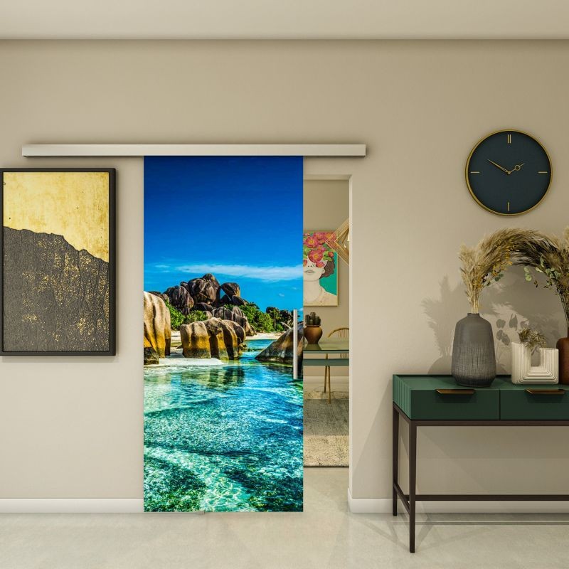 Glasschiebetür SLIM-LINE - Fotoprint Modell 168