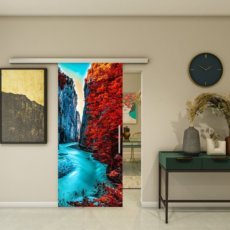 Glasschiebetür SLIM-LINE - Fotoprint Modell 170
