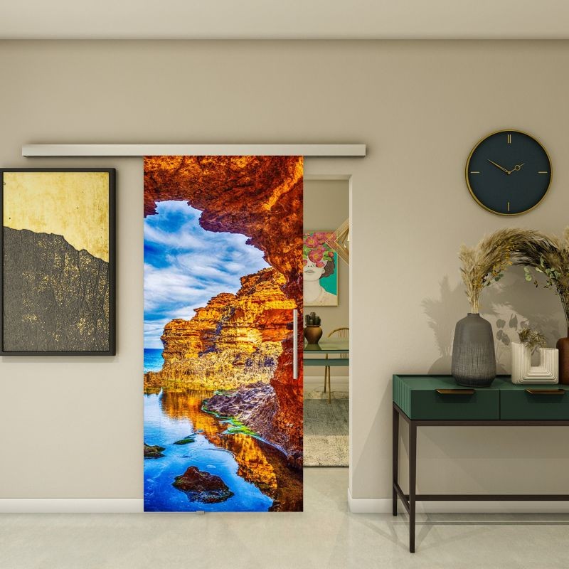 Glasschiebetür SLIM-LINE - Fotoprint Modell 172