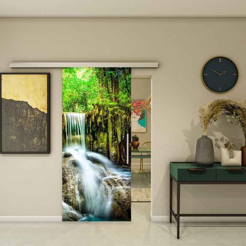 Glasschiebetür SLIM-LINE - Fotoprint Modell 173