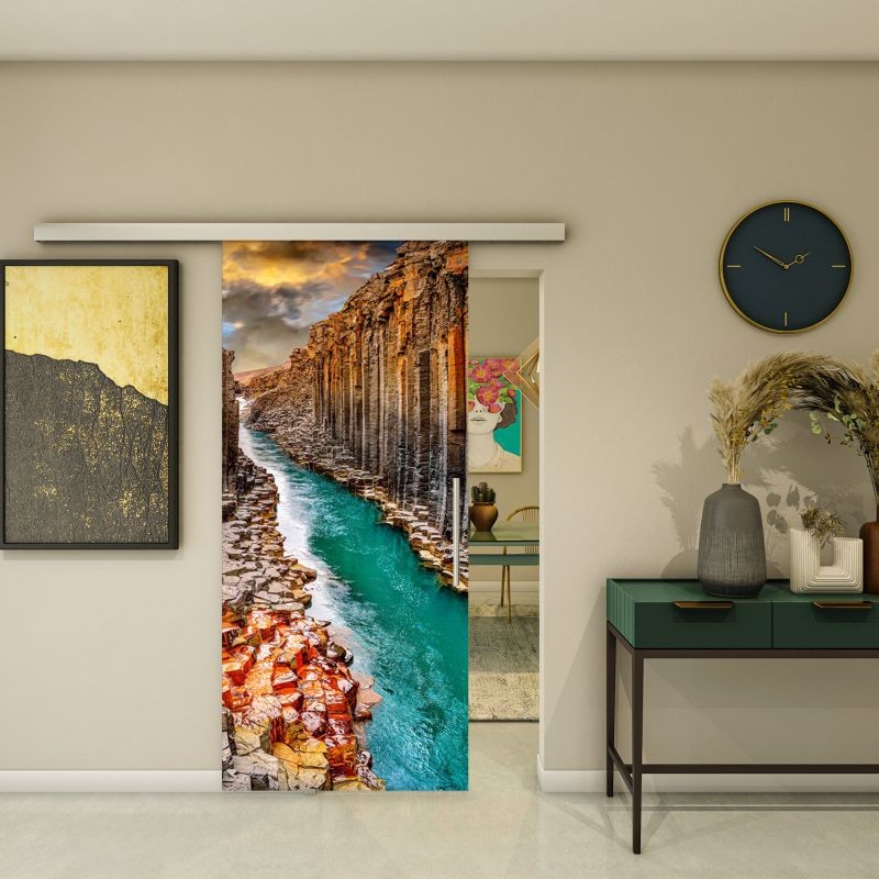 Glasschiebetür SLIM-LINE - Fotoprint Modell 177