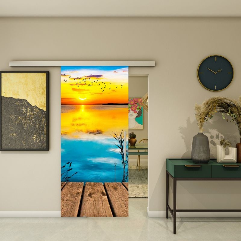 Glasschiebetür SLIM-LINE - Fotoprint Modell 178