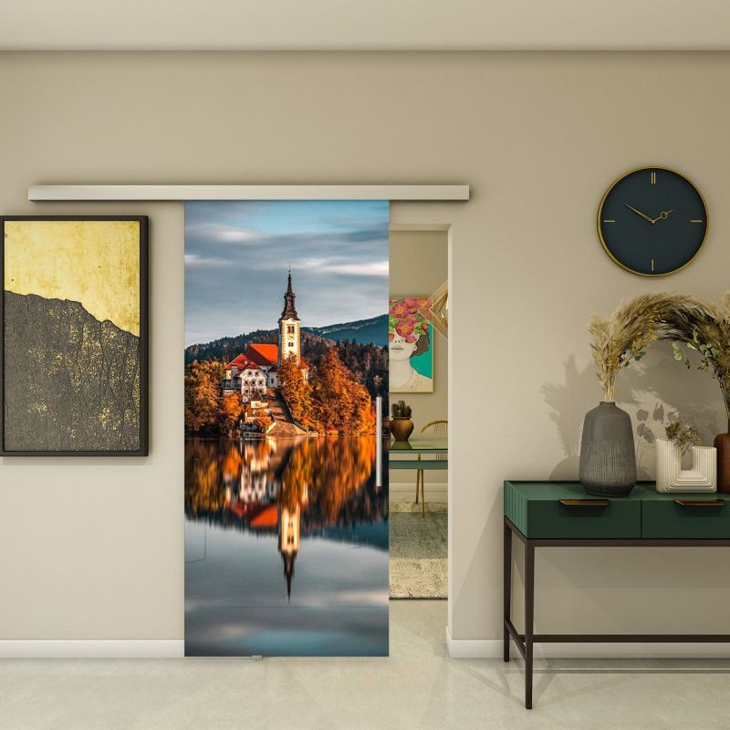 Glasschiebetür SLIM-LINE - Fotoprint Modell 183