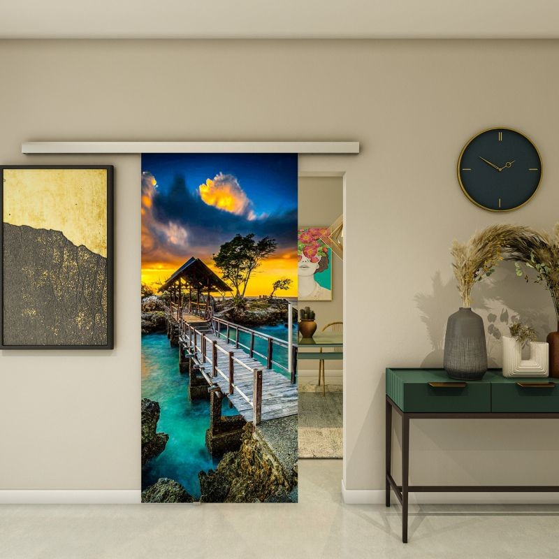 Glasschiebetür SLIM-LINE - Fotoprint Modell 185