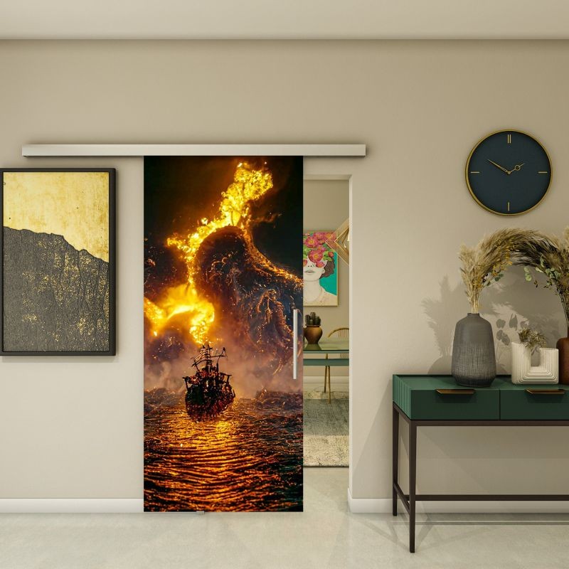 Glasschiebetür SLIM-LINE - Fotoprint Modell 225