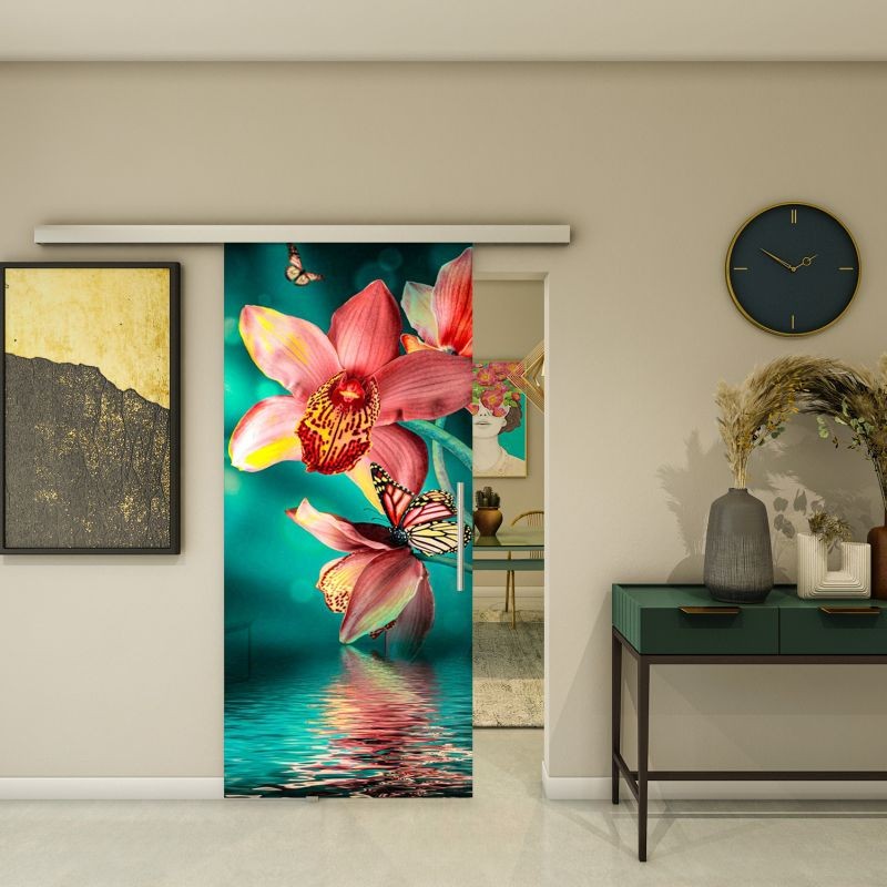 Glasschiebetür SLIM-LINE - Fotoprint Modell 317