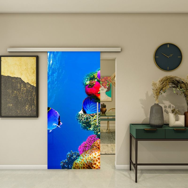 Glasschiebetür SLIM-LINE - Fotoprint Modell 332