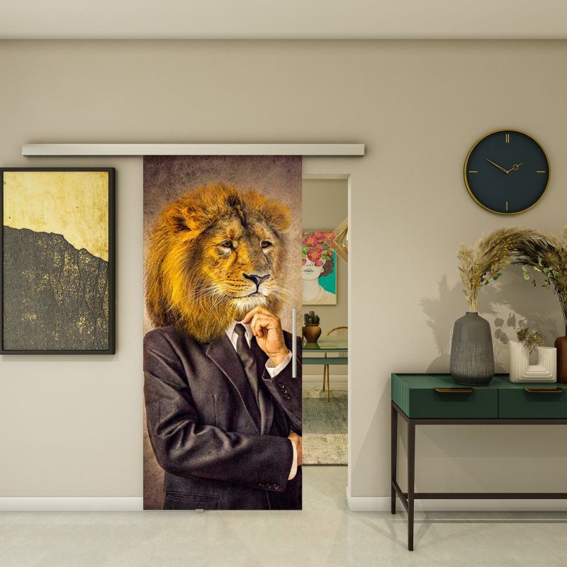 Glasschiebetür SLIM-LINE - Fotoprint Modell 334
