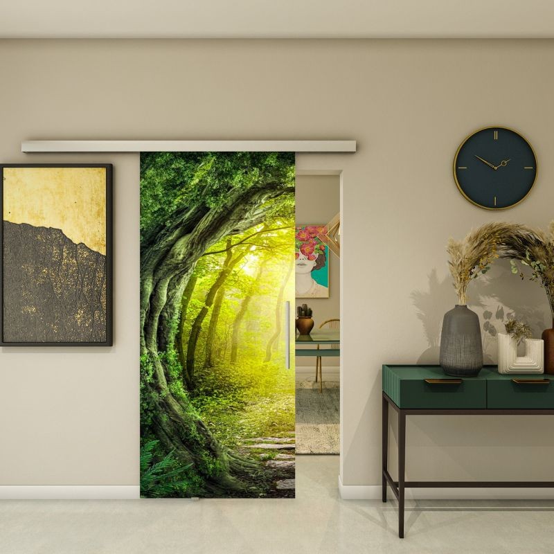 Glasschiebetür SLIM-LINE - Fotoprint Modell 348