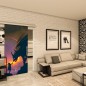 Glasschiebetür SLIM-LINE - Fotoprint Modell 243