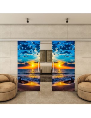 Glasschiebetür SLIM-LINE - Fotoprint Model 146