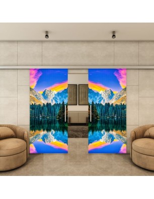 Glasschiebetür SLIM-LINE - Fotoprint Model 321
