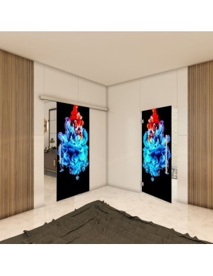 Glasschiebetür SLIM-LINE - Fotoprint Model 3
