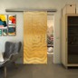 Glasschiebetür SLIM-LINE - Fineprint Modell 064 Gold auf Klarglas