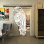 Glasschiebetür SLIM-LINE - Fineprint Modell 122 Weiss auf Klarglas Glasschiebetür SLIM-LINE - Fineprint Modell 122 Weiss auf Klarglas
