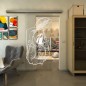 Glasschiebetür SLIM-LINE - Fineprint Modell 126 Weiss auf Klarglas Glasschiebetür SLIM-LINE - Fineprint Modell 126 Weiss auf Klarglas