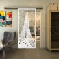 Glasschiebetür SLIM-LINE - Fineprint Modell 132 Weiss auf Klarglas Glasschiebetür SLIM-LINE - Fineprint Modell 132 Weiss auf Klarglas