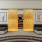 Glasschiebetür SLIM-LINE - Fineprint Modell 029 Gold auf Klarglas