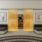 Glasschiebetür SLIM-LINE - Fineprint Modell 064 Gold auf Klarglas