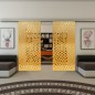 Glasschiebetür SLIM-LINE - Fineprint Modell 068 Gold auf Klarglas