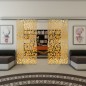 Glasschiebetür SLIM-LINE - Fineprint Modell 093 Gold auf Klarglas