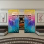 Glasschiebetür SLIM-LINE - Fineprint Modell 133 Verlauf auf Klarglas