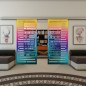 Glasschiebetür SLIM-LINE - Fineprint Modell 153 Verlauf auf Klarglas