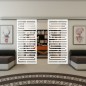 Glasschiebetür SLIM-LINE - Fineprint Modell 153 Weiss auf Klarglas