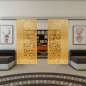 Glasschiebetür SLIM-LINE - Fineprint Modell 168 Gold auf Klarglas Glasschiebetür SLIM-LINE - Fineprint Modell 168 Gold auf Klarglas
