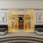 Glasschiebetür SLIM-LINE - Fineprint Modell 173 Gold auf Klarglas