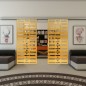 Glasschiebetür SLIM-LINE - Fineprint Modell 174 Gold auf Klarglas