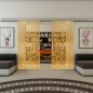 Glasschiebetür SLIM-LINE - Fineprint Modell 179 Gold auf Klarglas