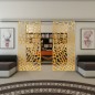 Glasschiebetür SLIM-LINE - Fineprint Modell 186 Gold auf Klarglas