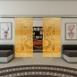 Glasschiebetür SLIM-LINE - Fineprint Modell 198 Gold auf Klarglas