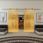 Glasschiebetür PIPE-LINE - Fineprint Modell 068 Gold auf Klarglas