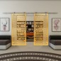 Glasschiebetür PIPE-LINE - Fineprint Modell 153 Gold auf Klarglas